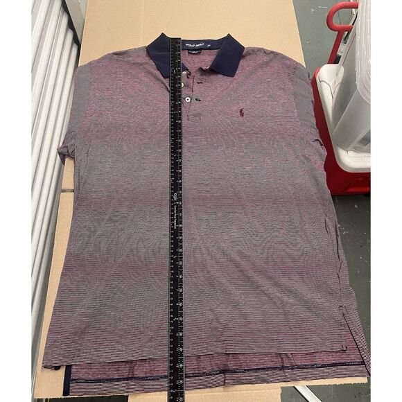 Polo Golf Ralph Lauren Striped Cotton Polo Shirt Mens XL Pony Logo - Picture 2 of 8